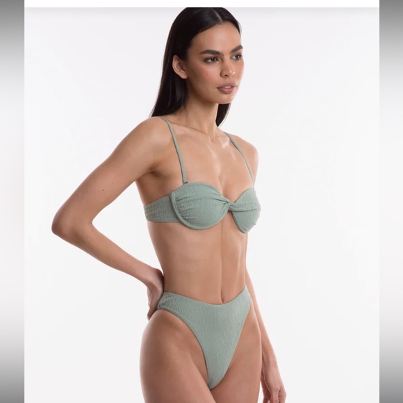 TJ Swim Elodie Top & Bottom Bikini in Sage - Picture 10 of 10